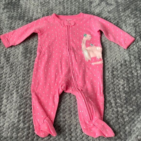 ❤️Carter's Baby Gap Onesie Pajamas Set with Floral and Polka Designs 0-3months - Picture 4 of 10